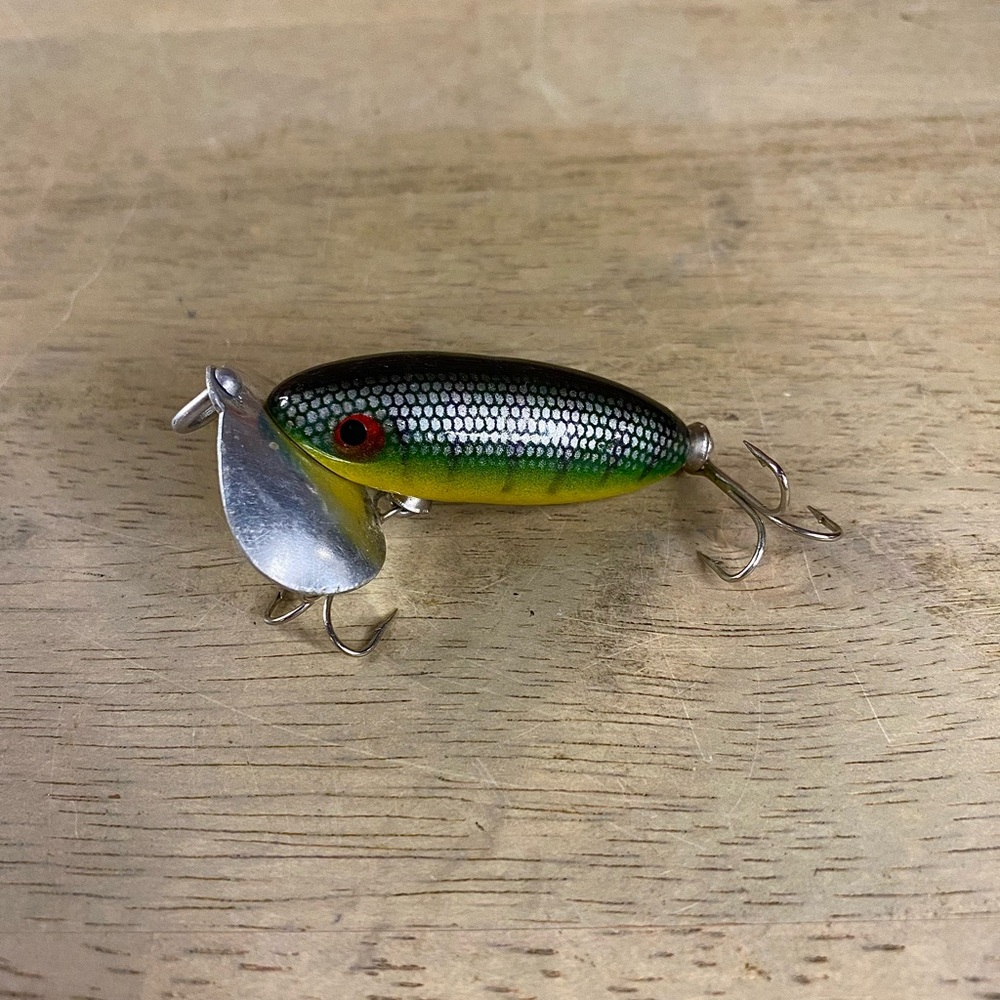 Vintage Jitterbug Style Lure 2.5” Topwater with 2‎ Treble Hooks